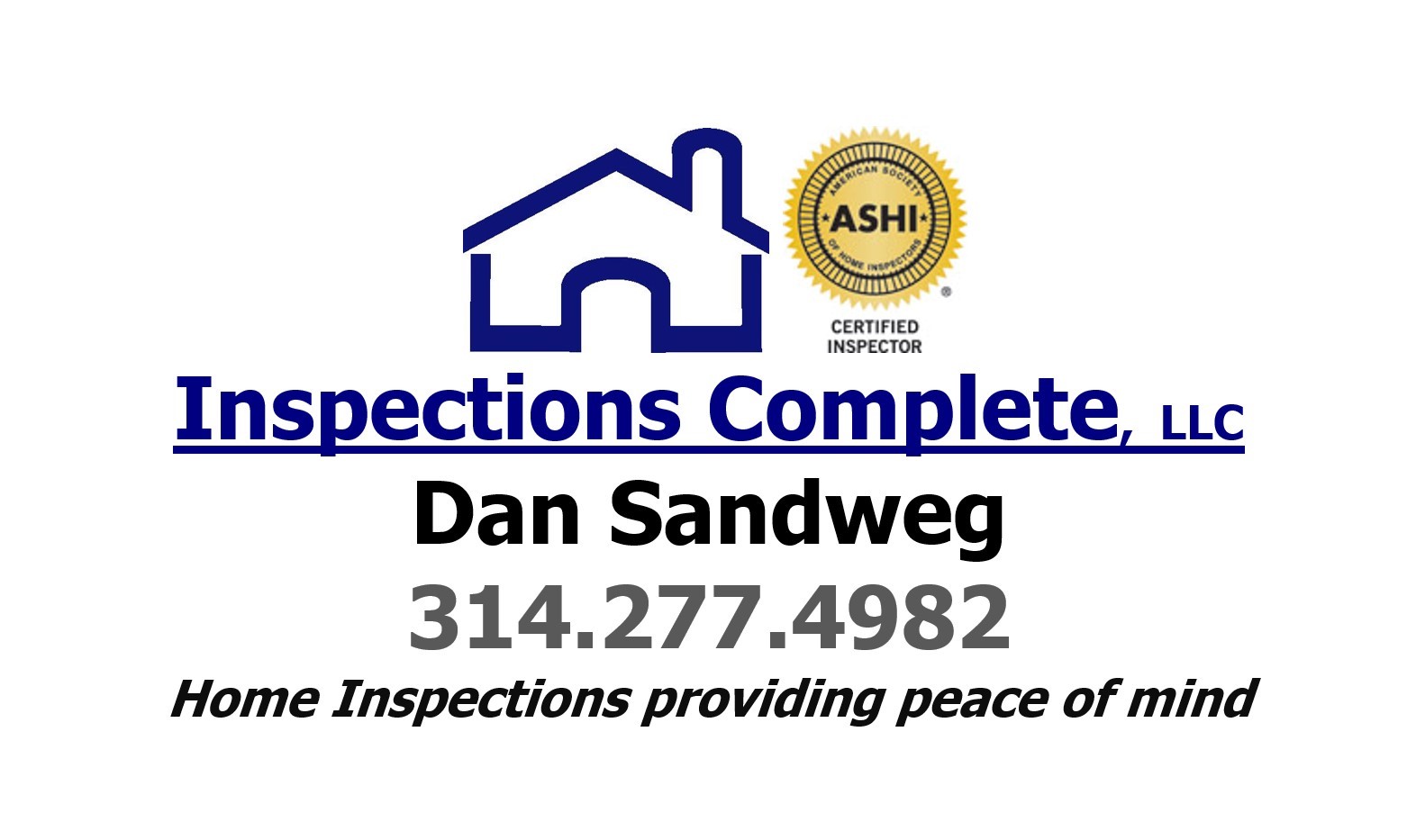 Dan Sandweg Ashi Certified Inspector American Society Of Home Inspectors Ashi